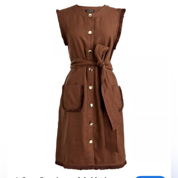 j crew brown linen dress The J.Crew Summer Dresses That Have Team TZR's Approval